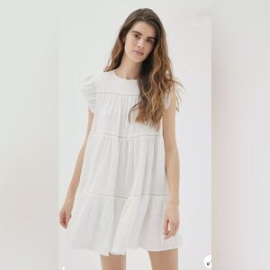 En Saison Tiered Ruffle Babydoll Dress